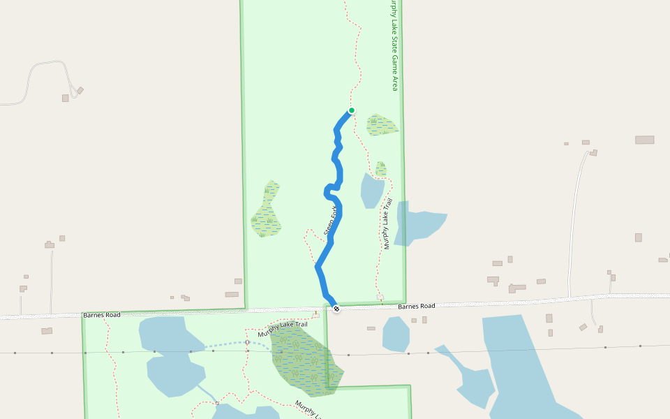 Steep Fork walking route map in Millington