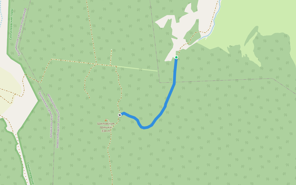 Экотропа Шиловская Лесостепь walking route map in Shilovka