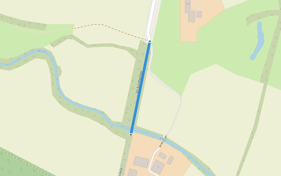 Im Schilfwinkel walking route map in Hamm