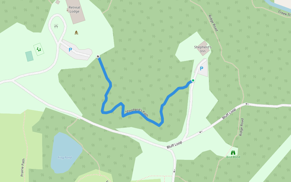 Shepherd's Path walking route map in Washington