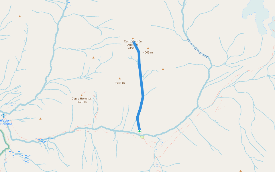 Ruta co. Puntón Amarillo walking route map in El Juncal