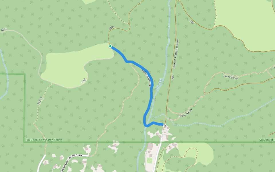 Homestead Trail Walking and Running Corvallis, Oregon Pacer