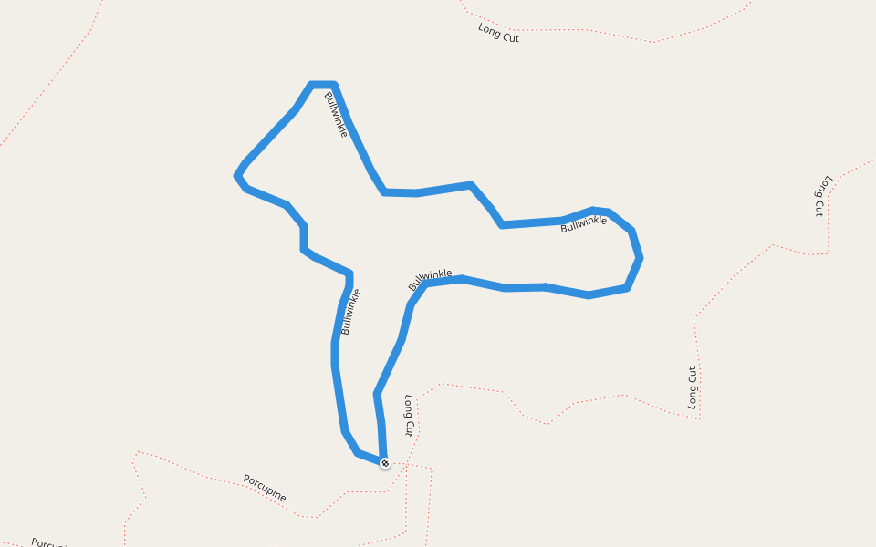 Bullwinkle walking route map in Greenfield Center