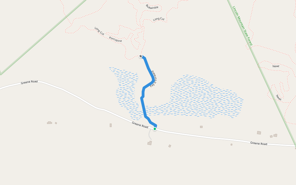 Pay It Forward walking route map in Greenfield Center