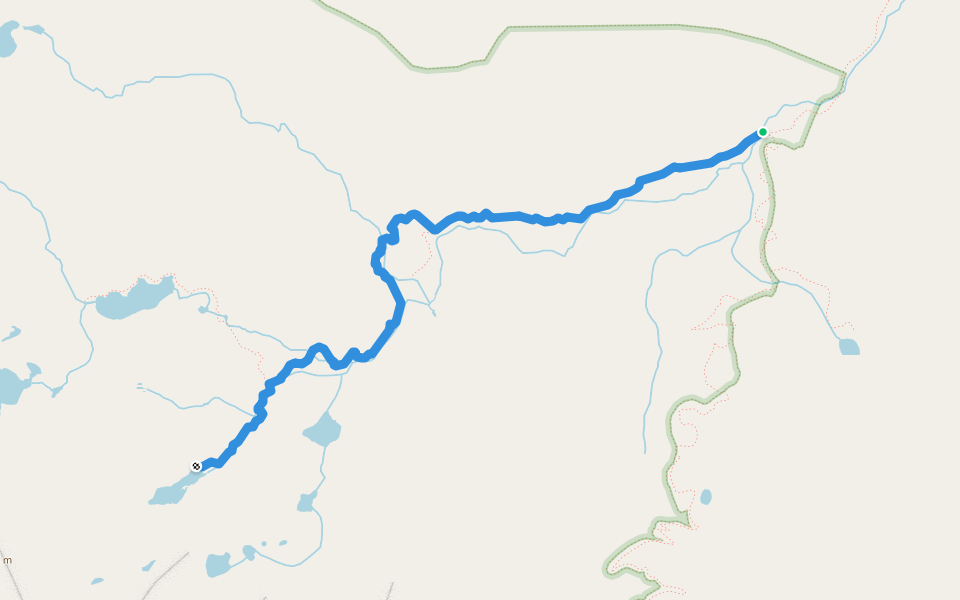 Big Boulder Trail walking route map in Clayton