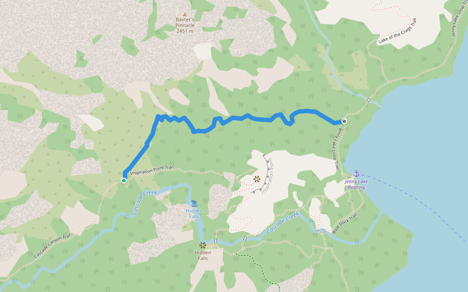 Horse Trail To String Lake Trail