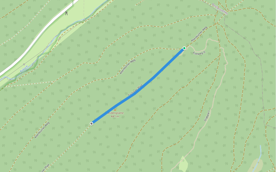 Eschauer Pfad walking route map in Collenberg