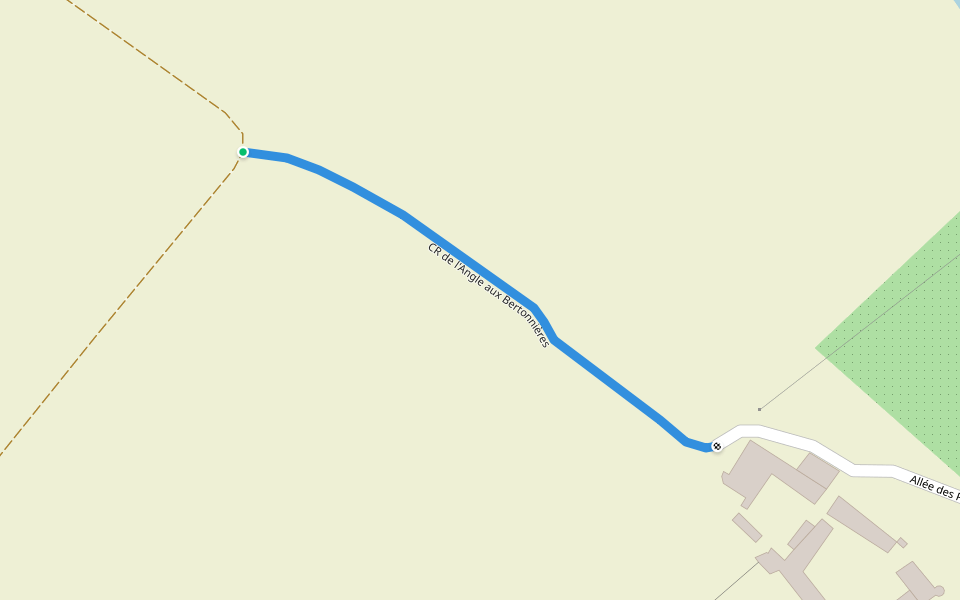 CR de l'Angle aux Bertonnières walking route map in Roullet-Saint-Estèphe