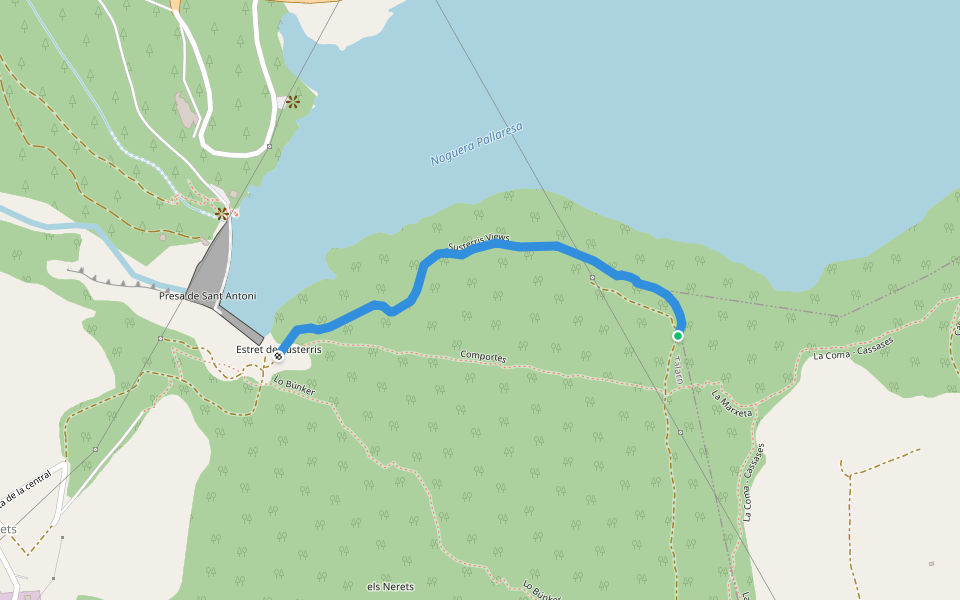 Susterris Views walking route map in Talarn