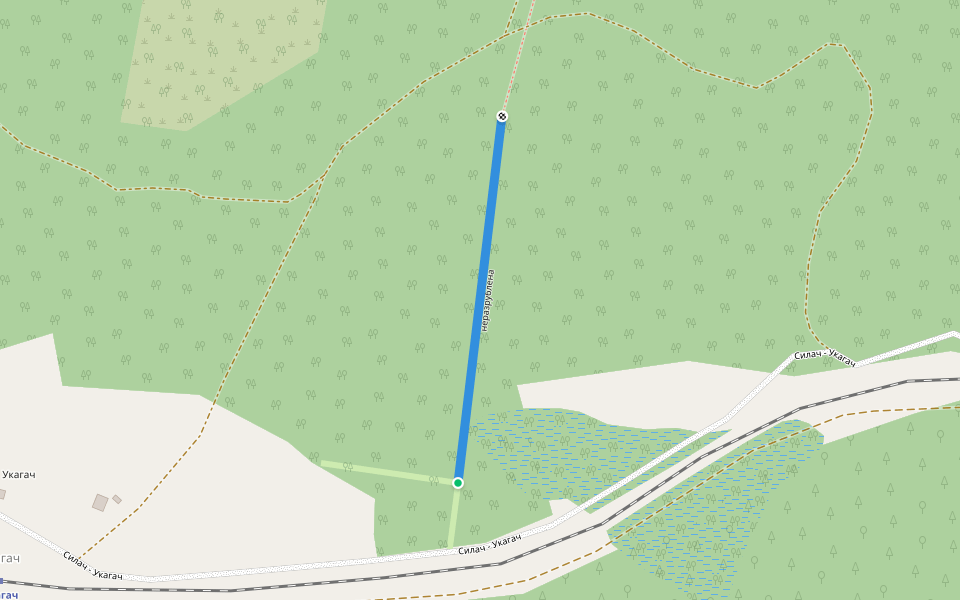 неразрублена walking route map in Silach