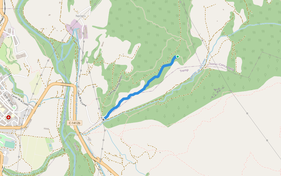 Maf walking route map in Talarn