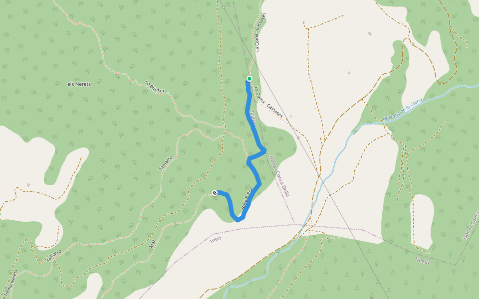 Rock & Roll walking route map in Talarn