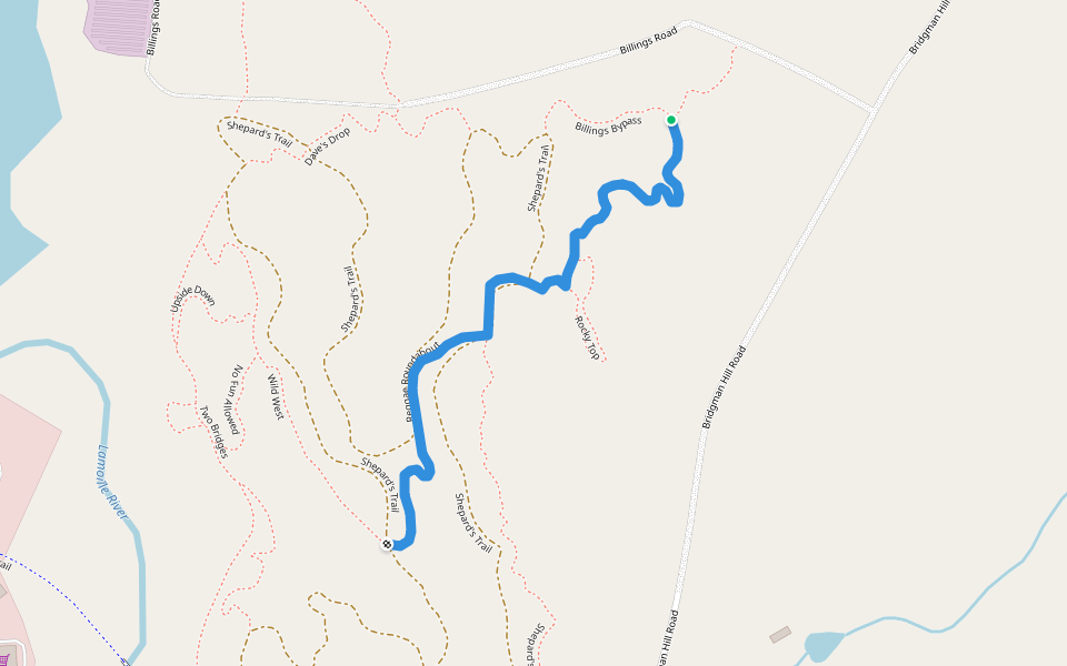 Reggae Roundabout walking route map in Hardwick