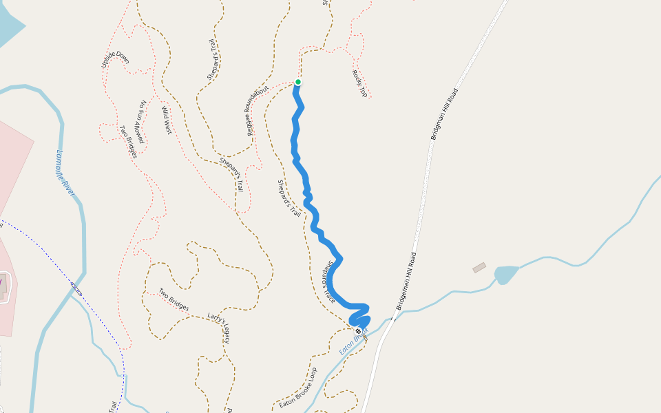 Shepard's Trace walking route map in Hardwick