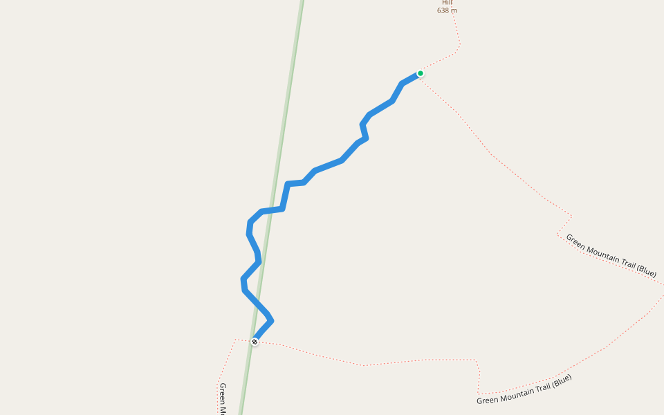 Summer Trail (Orange) walking route map in Hoffman Township