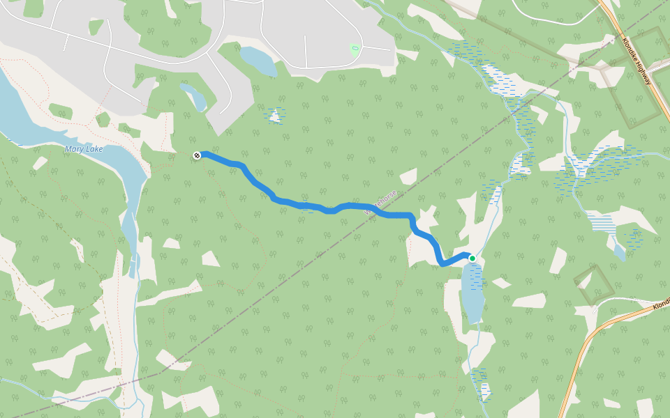 Kookatsoon Cutoff walking route map in Mount Lorne