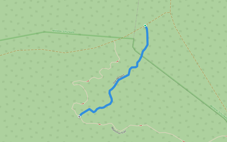 The Herbert walking route map in Lichtenwald