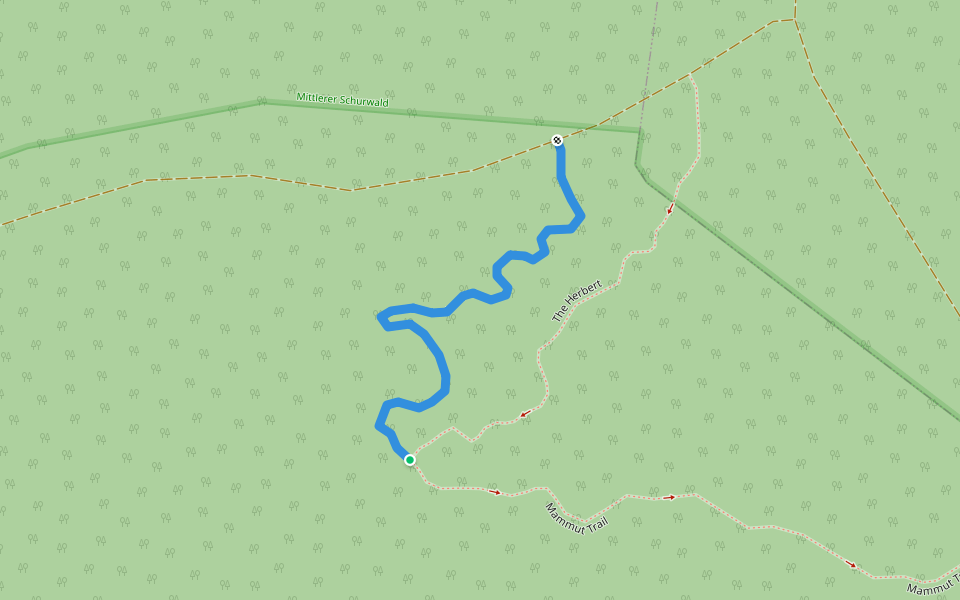 Mooskopf Trail walking route map in Reichenbach an der Fils