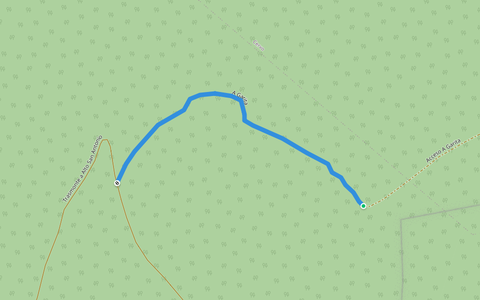 A Garita walking route map in Cedeira