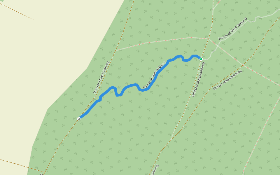 Hands of Steel Sektor C walking route map in Lörrach