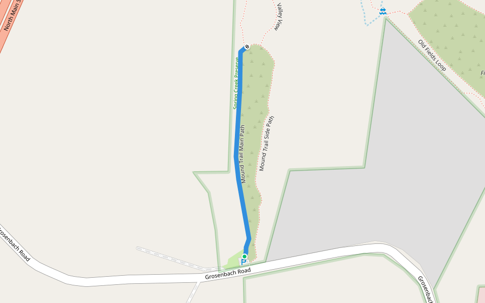 Mound Trail Main Path walking route map in Washington