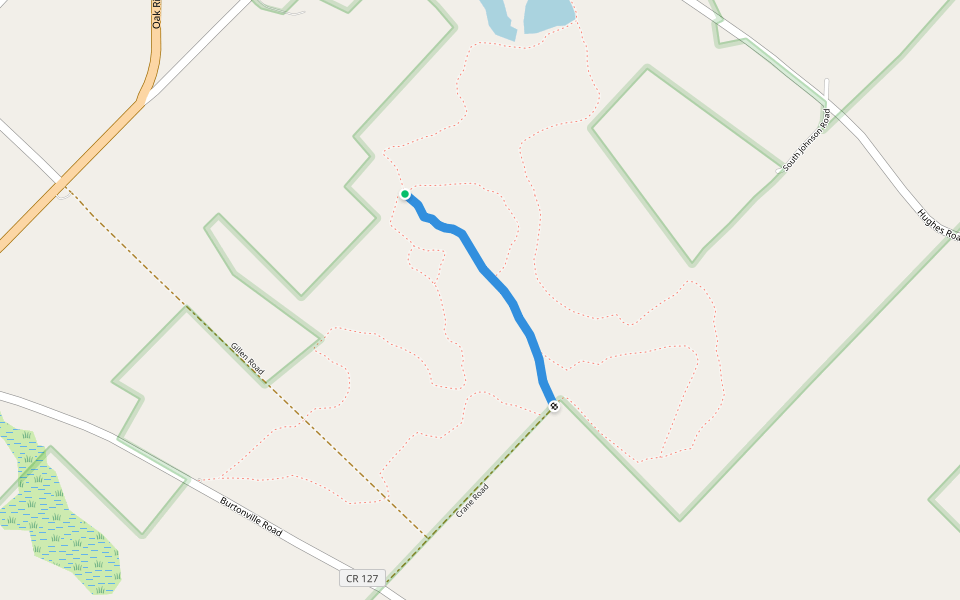 Mid Trail walking route map in Fultonville