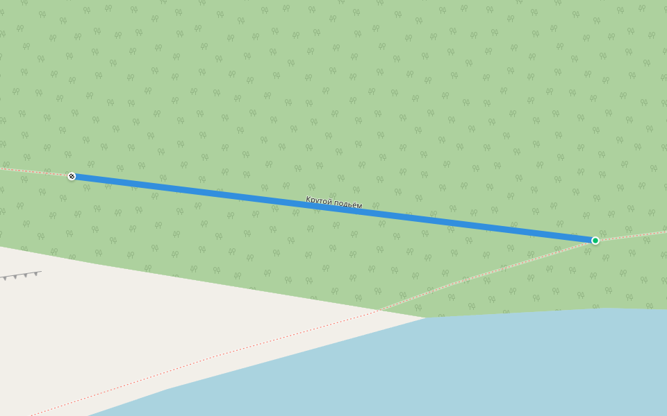 Крутой подьём walking route map in Moty