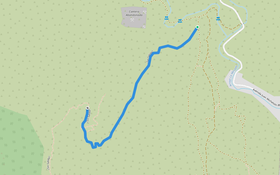 ¿Sin Salida? walking route map in La Calera