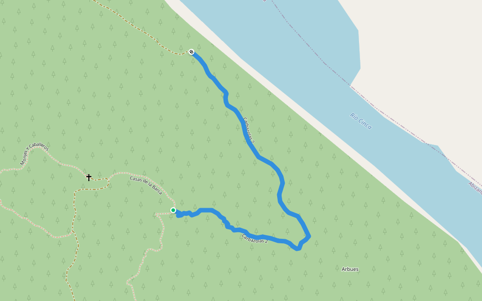 Carbazolas 2 walking route map in Escanilla