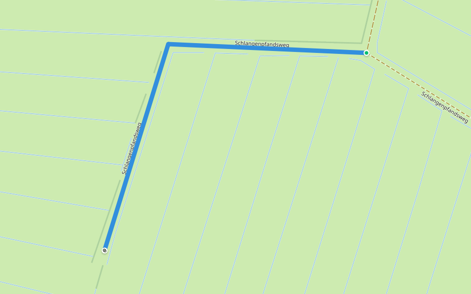 Schlangenpfandsweg walking route map in Loxstedt