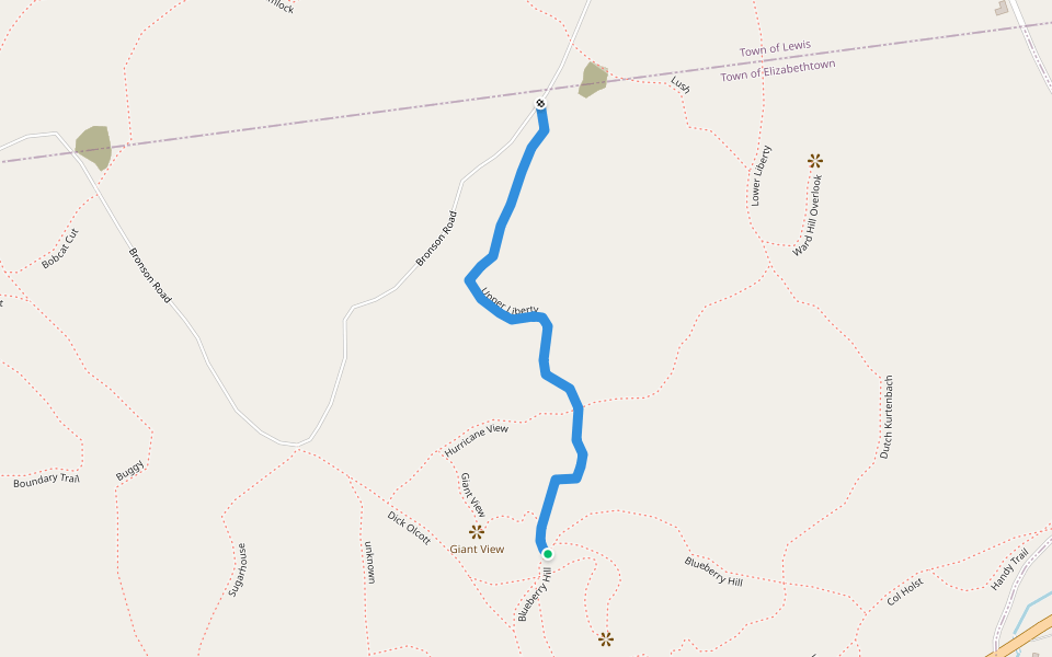 Upper Liberty walking route map in Elizabethtown