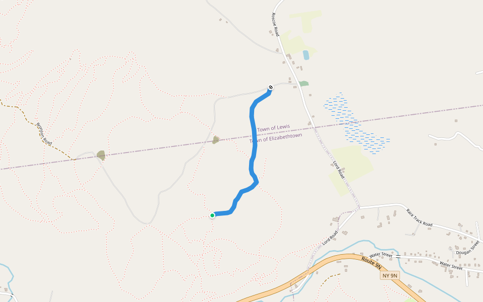 Lower Liberty walking route map in Elizabethtown