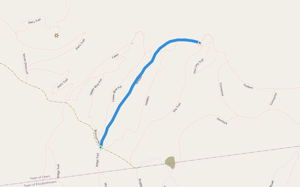 Wreath walking route map in Elizabethtown