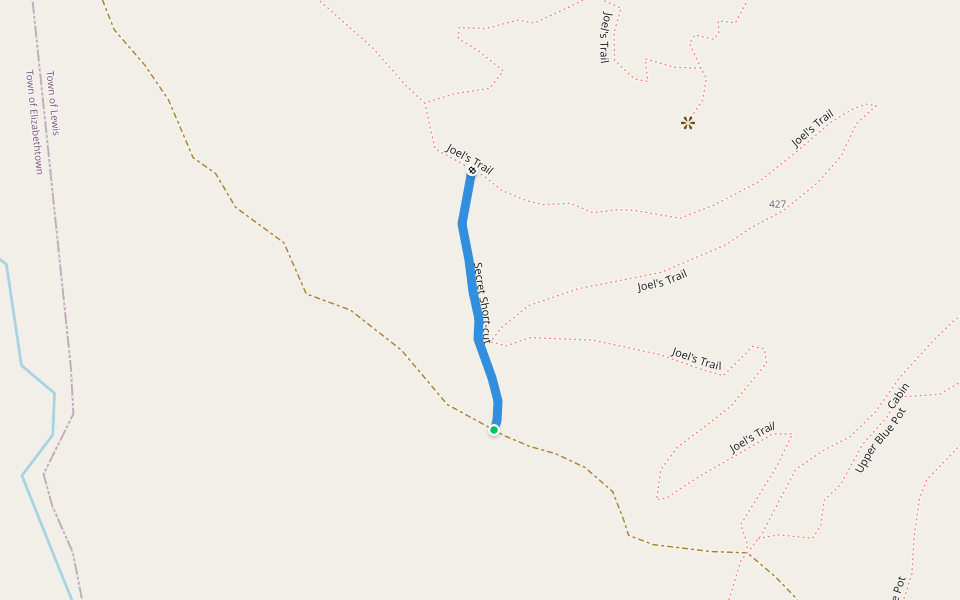 Secret Short-cut walking route map in Elizabethtown