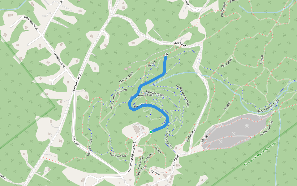 Blue Jay walking route map in Johnsburg