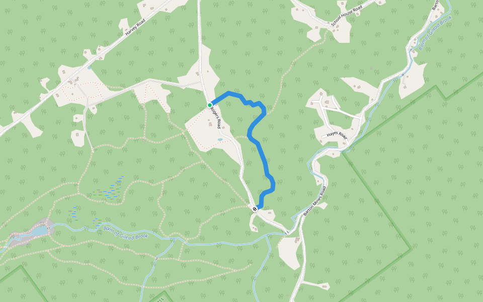 Bewilderness walking route map in North River