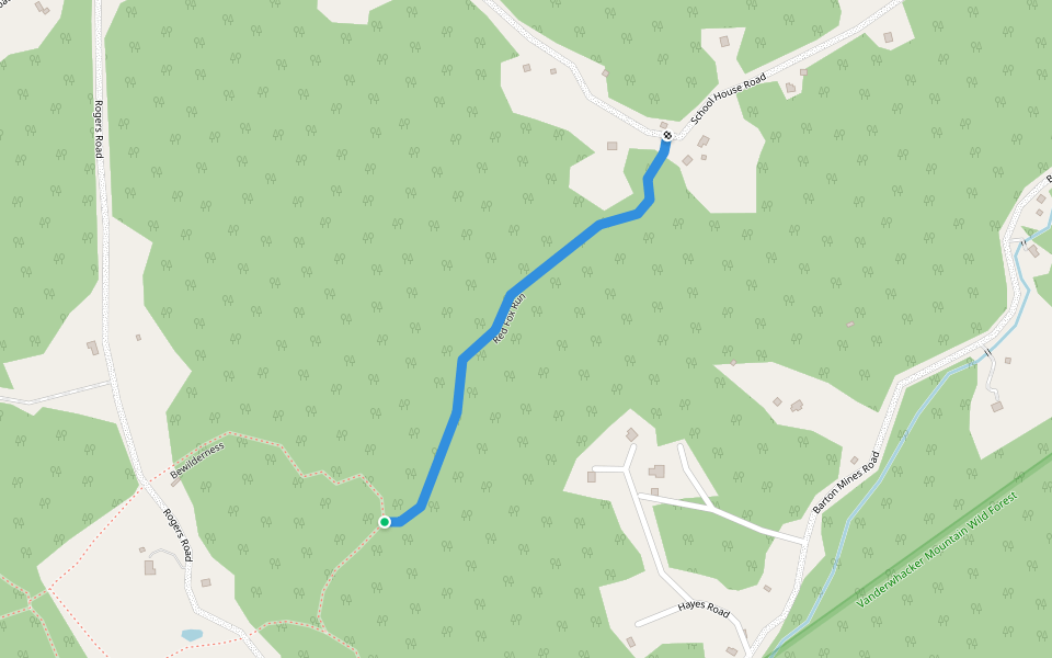 Red Fox Run walking route map in Johnsburg