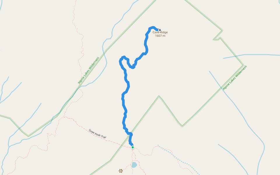 Cave Ridge Trail in Washington | Walking Map