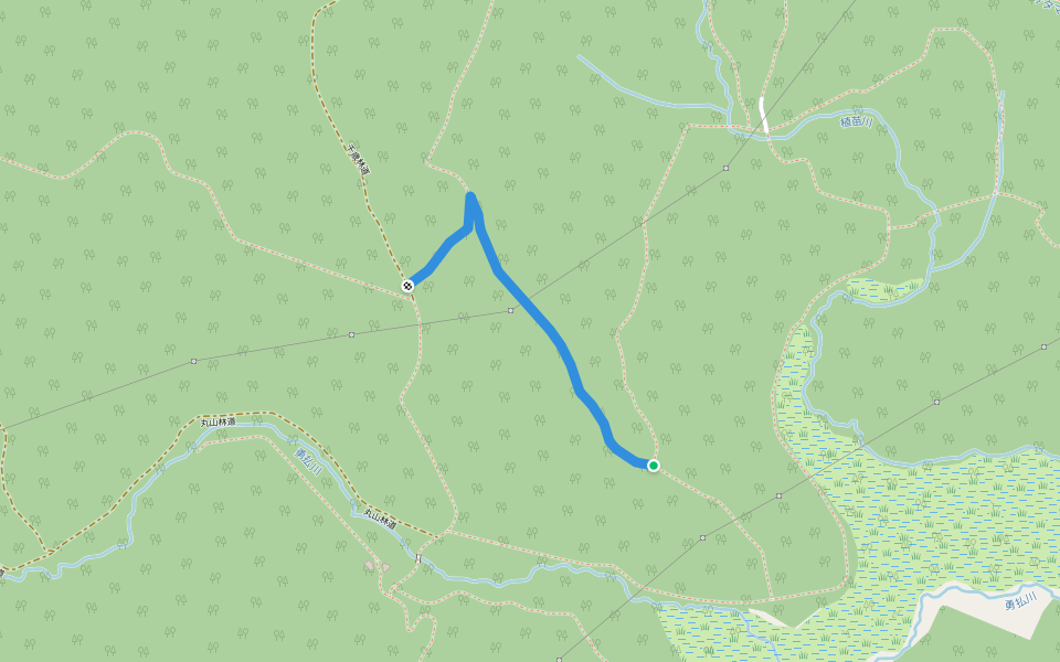 苫小牧18号支線林道 walking route map in Tomakomai
