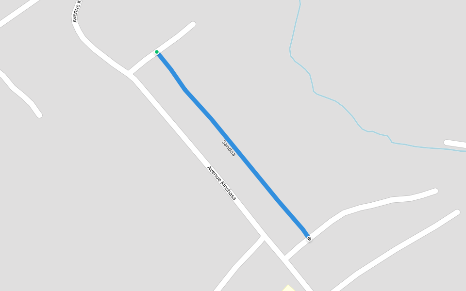 Sandoa walking route map in Luila II