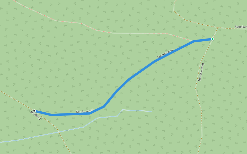 Tannkussweg walking route map in Augustusburg