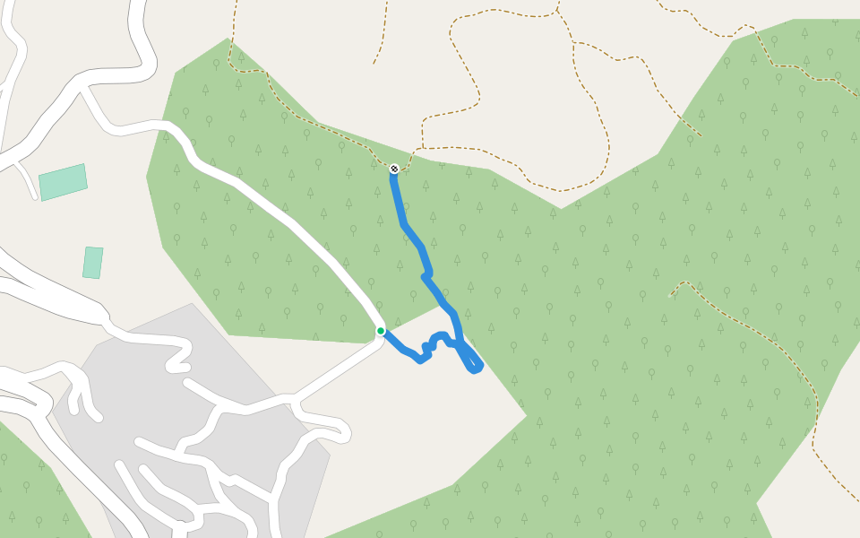 Ano Potamia > Potamia walking route map in Ano Potamia