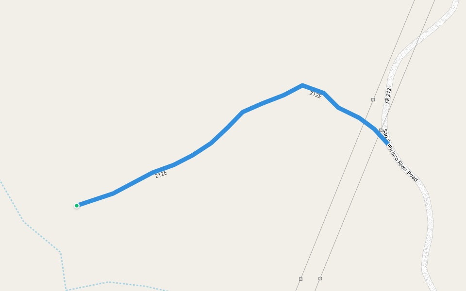 212E walking route map in Clifton