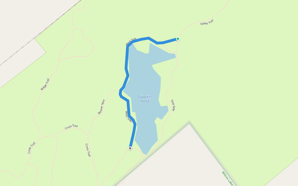 West Side walking route map in Warrensburg