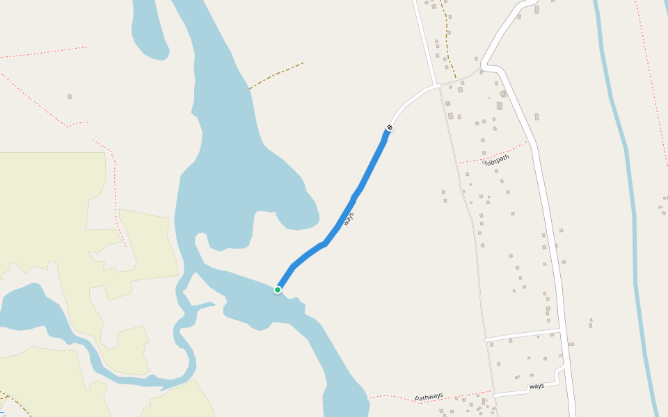 ways walking route map in Verugal