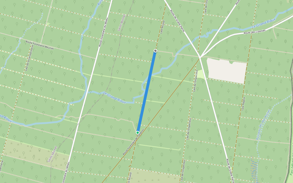 Laie Nicaise walking route map in Watigny