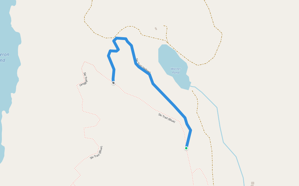 Ski Trail (Yellow) walking route map in Mayfield