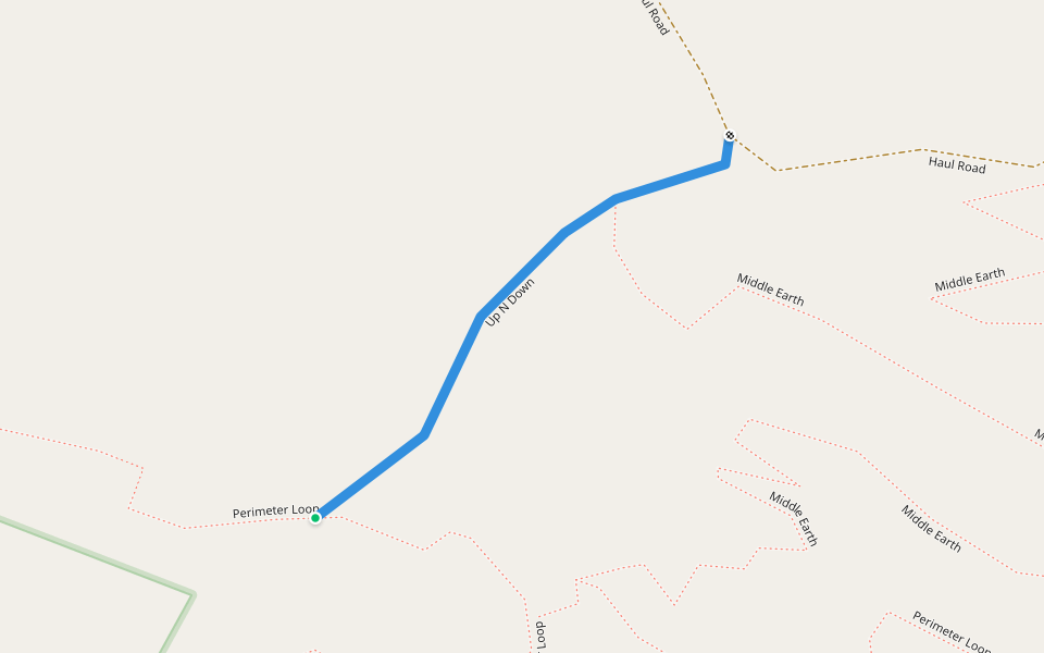 Up N Down walking route map in Gloversville