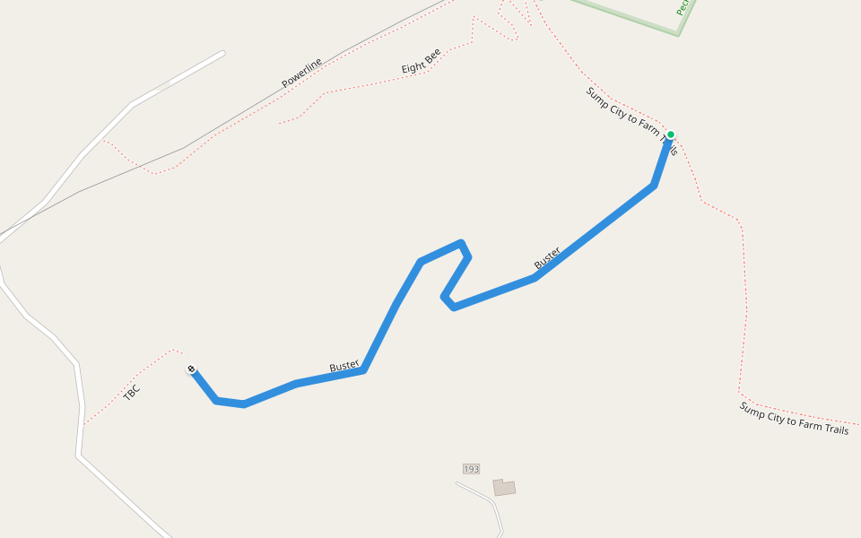 Buster walking route map in Gloversville