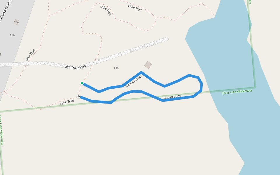 Tunturi Loop walking route map in Northville
